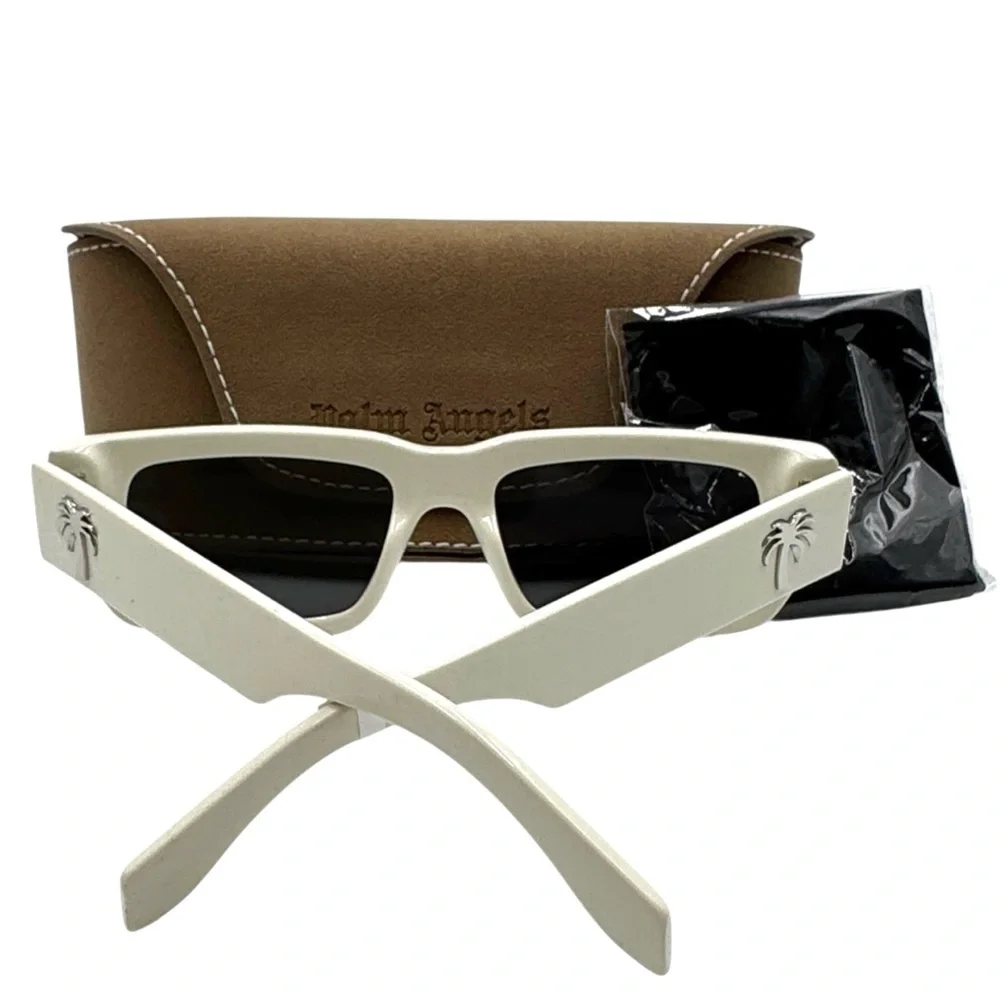 Palm Angels Sutter Sunglasses - White / Dark Grey (PERI035 0107)